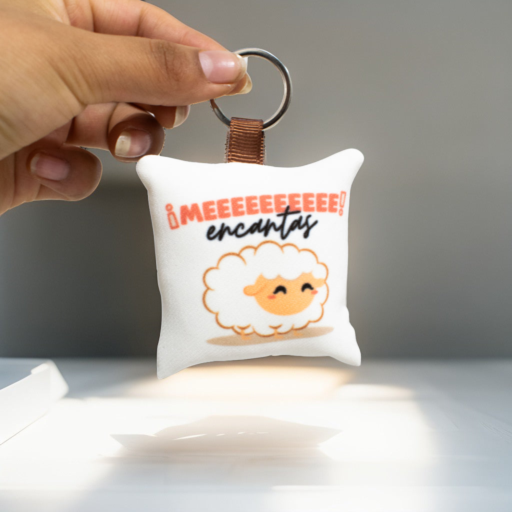 Llavero Almohadita Oveja "Meee Encantas"