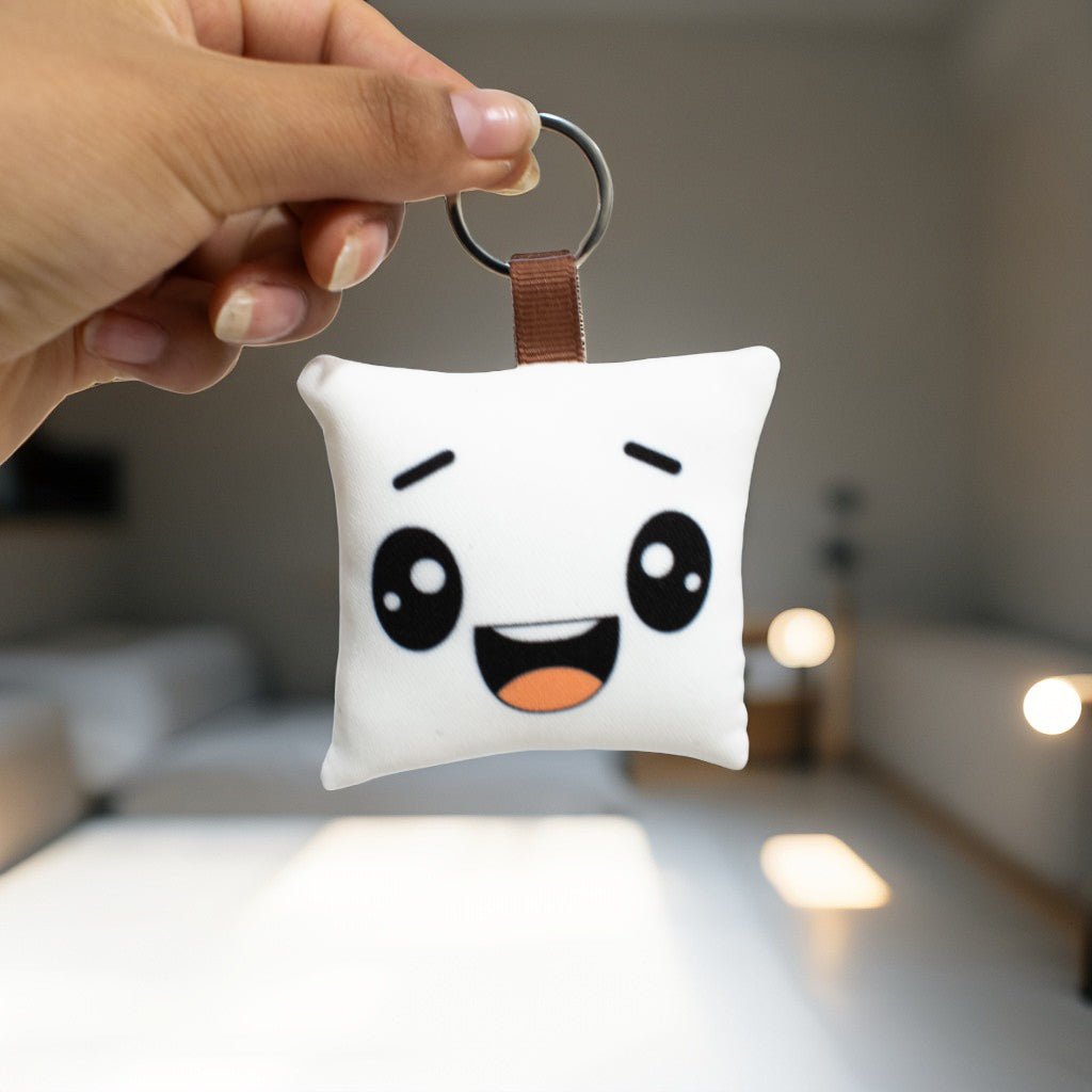 Llavero Almohadita Sonrisa Entusiasta