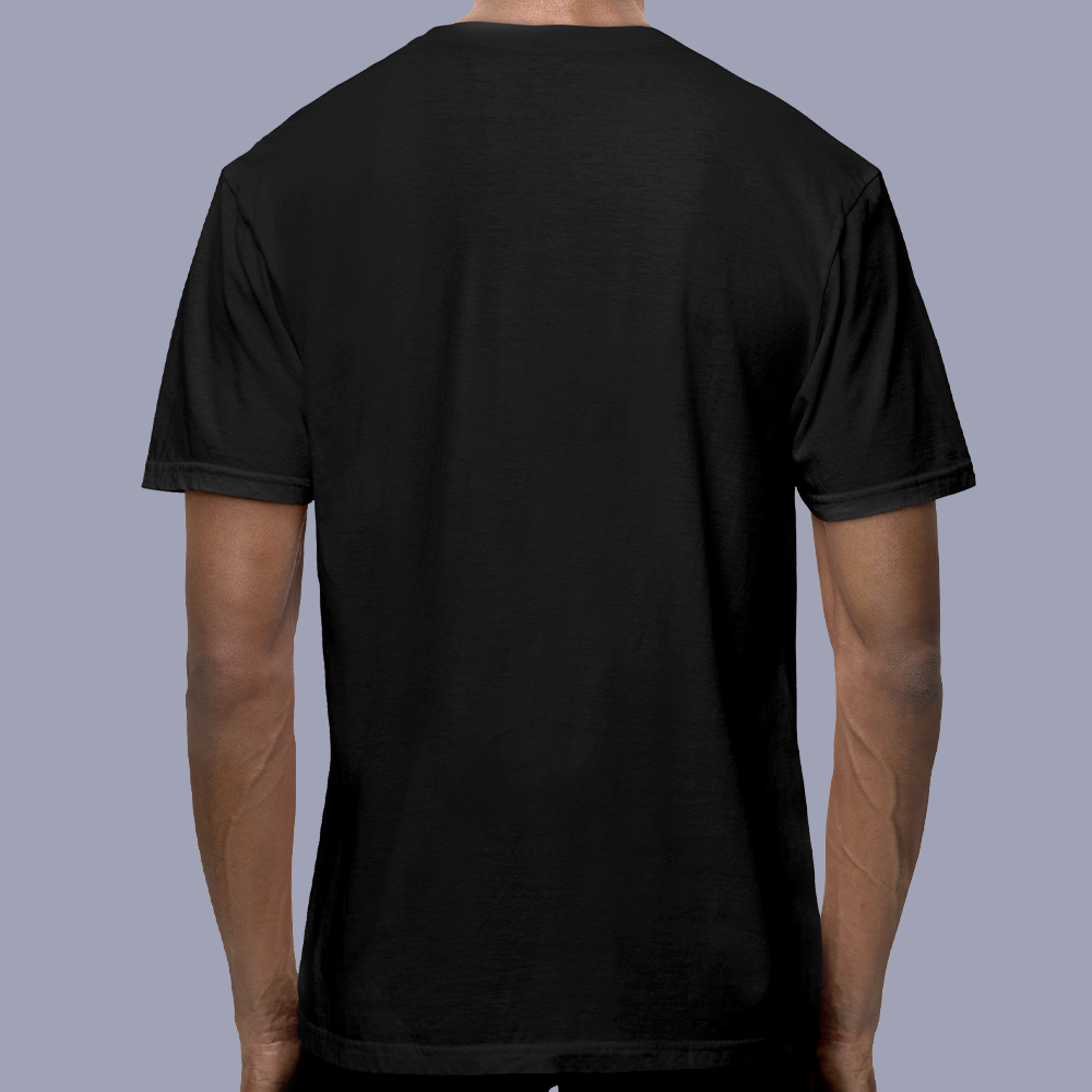 Polo negro manga corta básico algodón